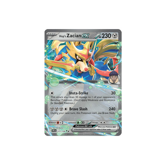 Pokémon Hop's Zacian Ex #111 (JTG) - NM/M