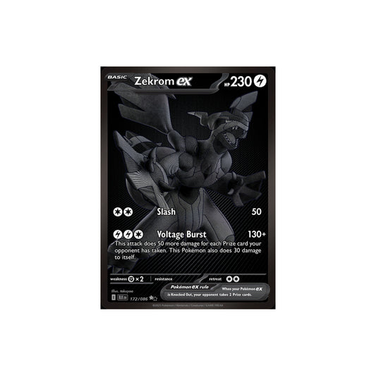 Pokémon Zekrom Ex #172 (BLK) - NM