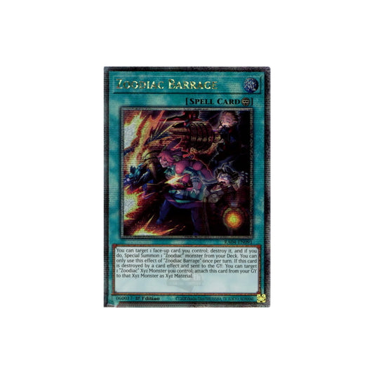 Yu-Gi-Oh! Zoodiac Barrage (RA04-EN091) Quarter Century Secret Rare - NM/M